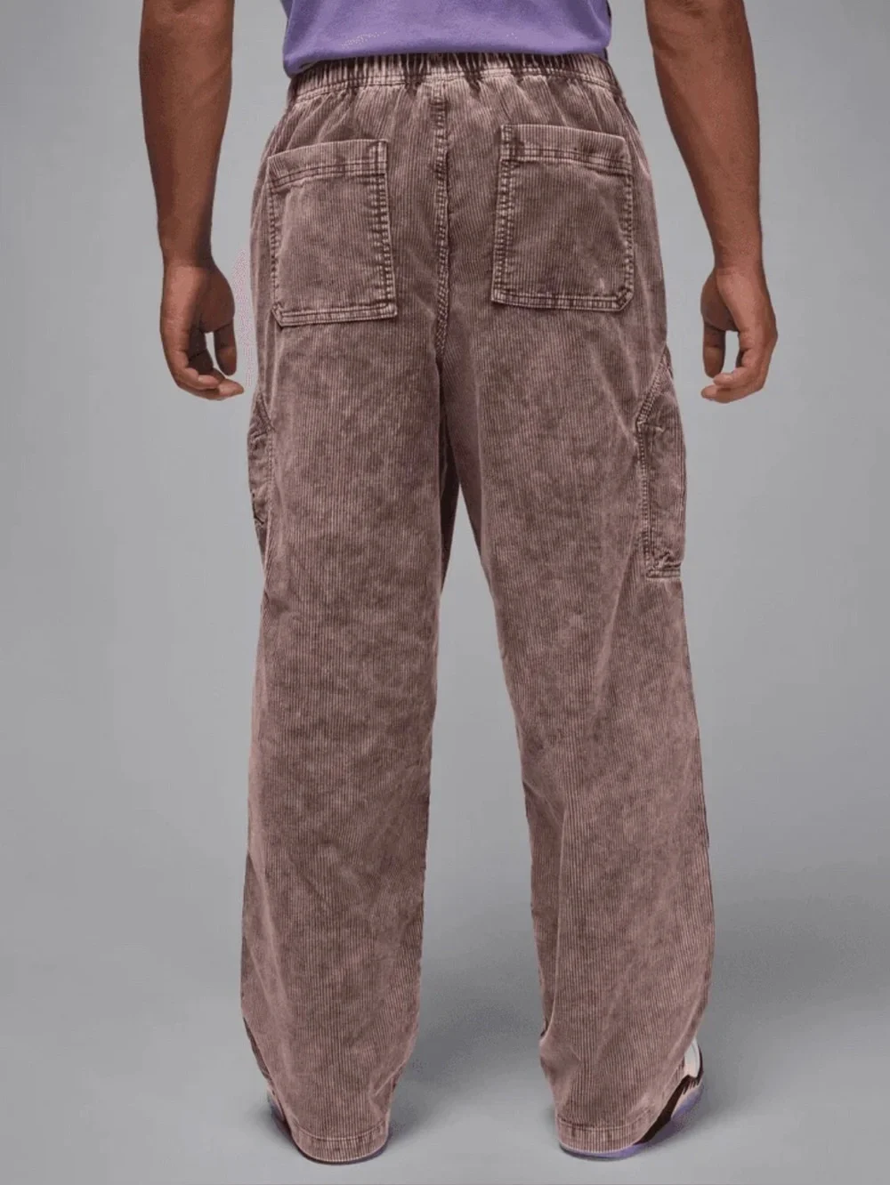 Jordan Flight Chicago Men's Corduroy Cargo Pants Barogue Brown Size Large